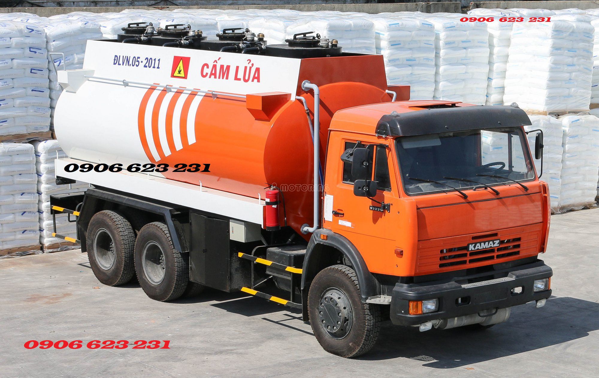 Kamaz Xe bồn xăng dầu Kamaz 18m3