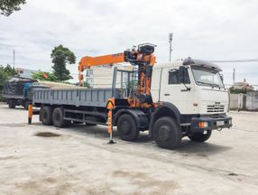 Kamaz Tải cẩu 4 giò Kamaz 6540 gắn cẩu Hàn Quốc  2020