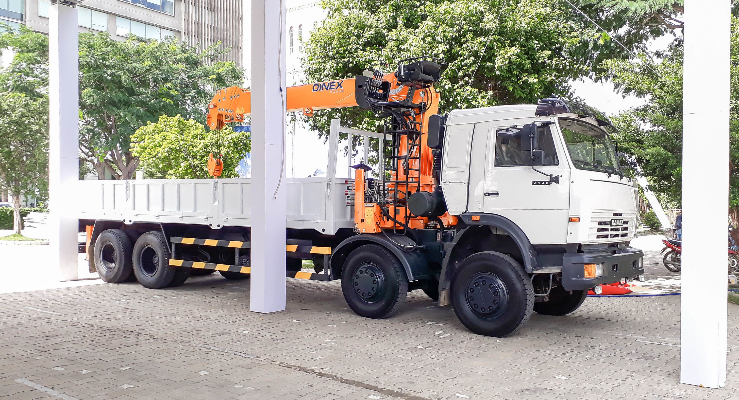 Kamaz Tải cẩu 4 giò Kamaz 6540 gắn cẩu Hàn Quốc  2020 ảnh 4