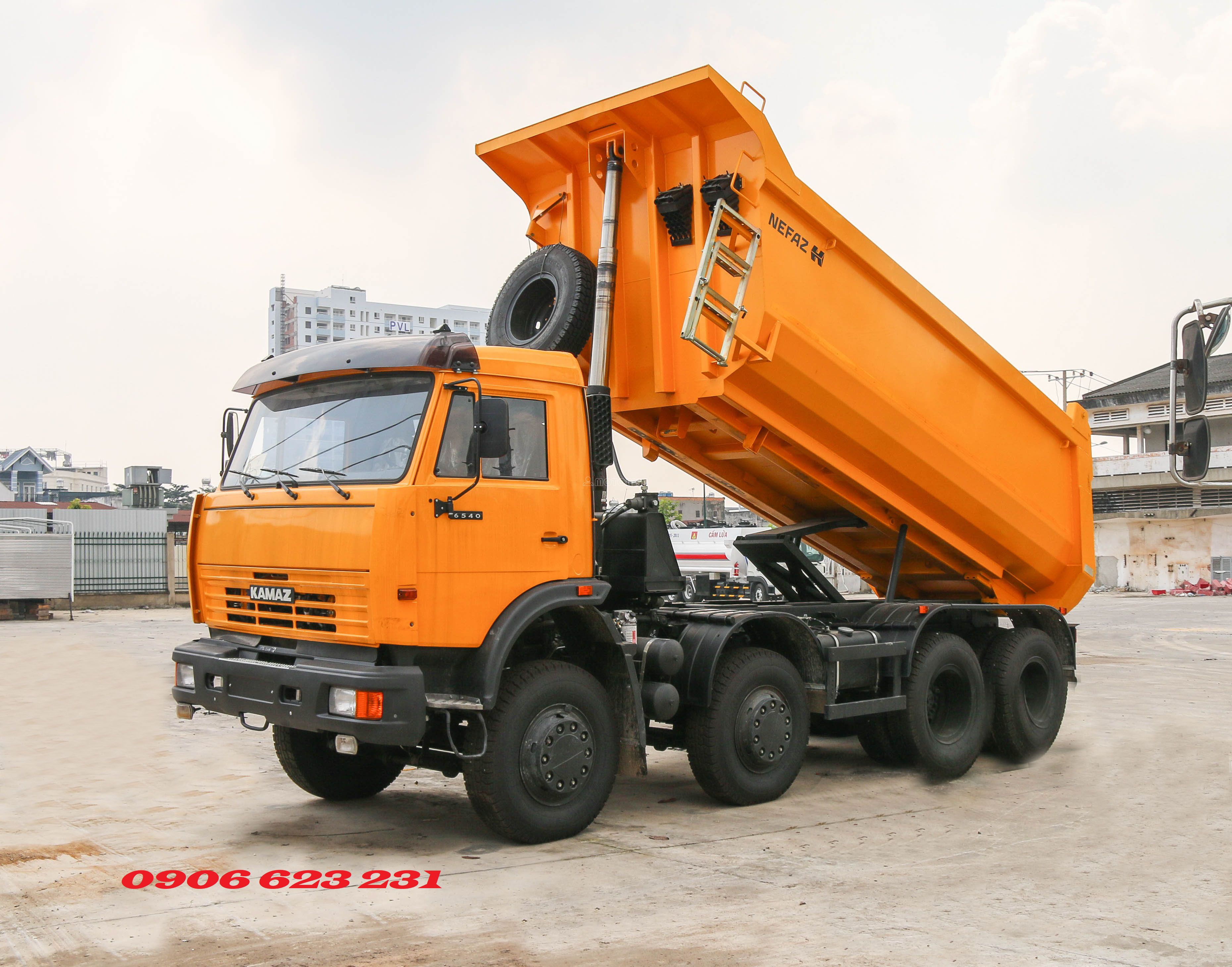 Kamaz Ben 4 giò Kamaz ga cơ 15m3