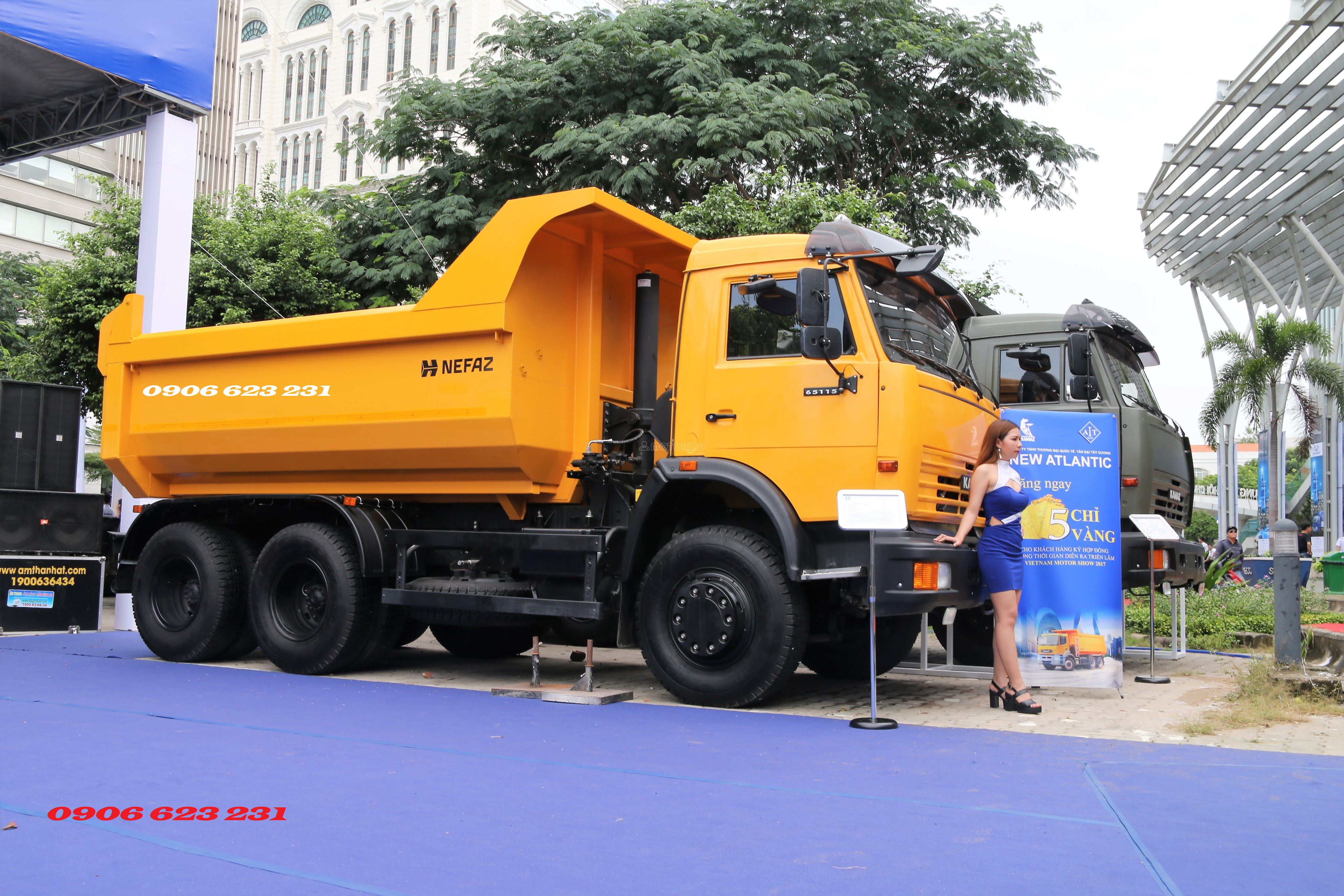 Kamaz Xe ben Kamaz 15 tấn 65115 (Euro3) Ga cơ thùng vuông