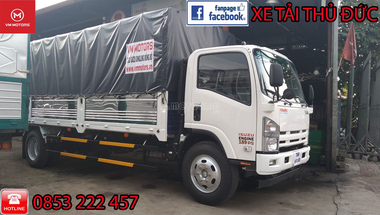 Isuzu 8,2 tấn thùng dài 7m nhập khẩu CKD