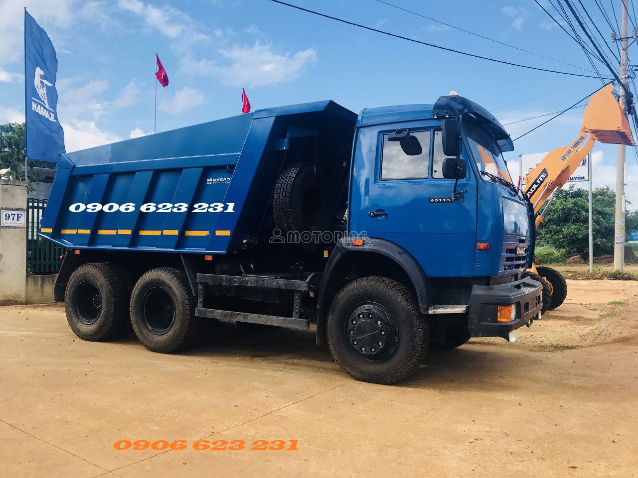 Kamaz Xe ben 15 tấn 65115 (Euro2) Ga cơ thùng vát