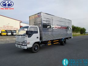 Isuzu 1 tấn 9 thùng kín chở pallet 6m2 2021