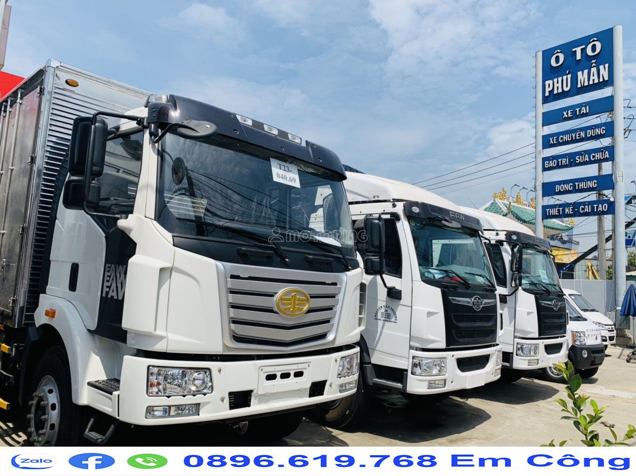 Faw thùng kín 9m7 2021 ảnh 2