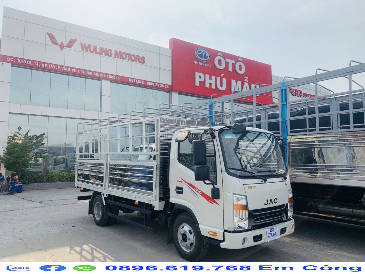 JAC N350S Thùng bạt 4m4