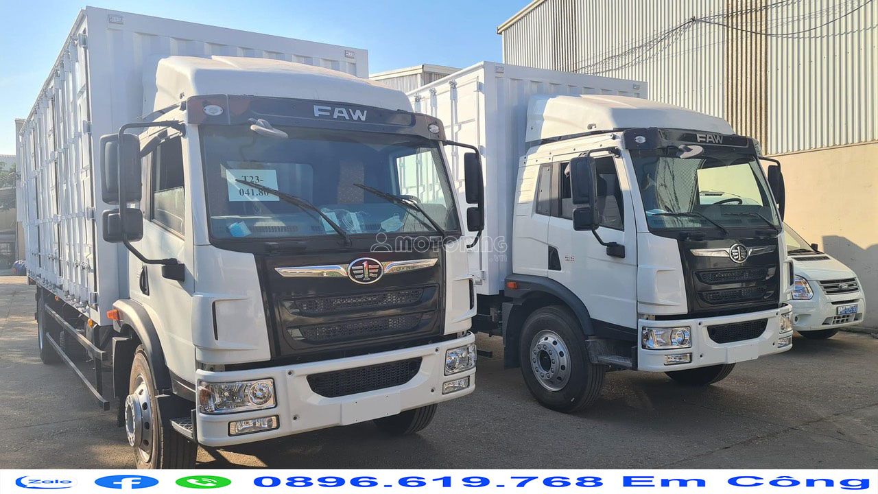 Faw 8 tấn thùng kín container 8m3 cao cấp