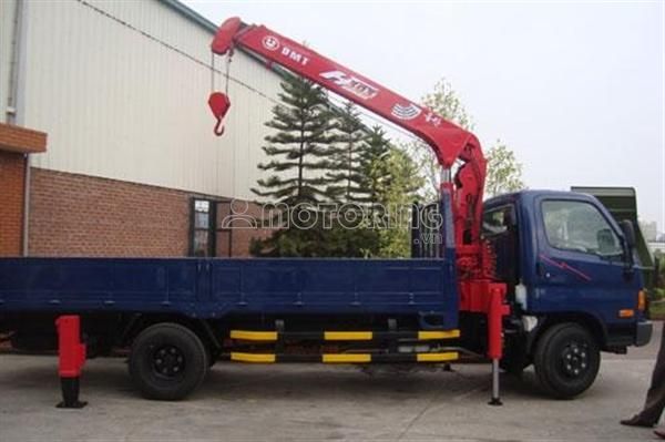 Hyundai HD72 tải cẩu